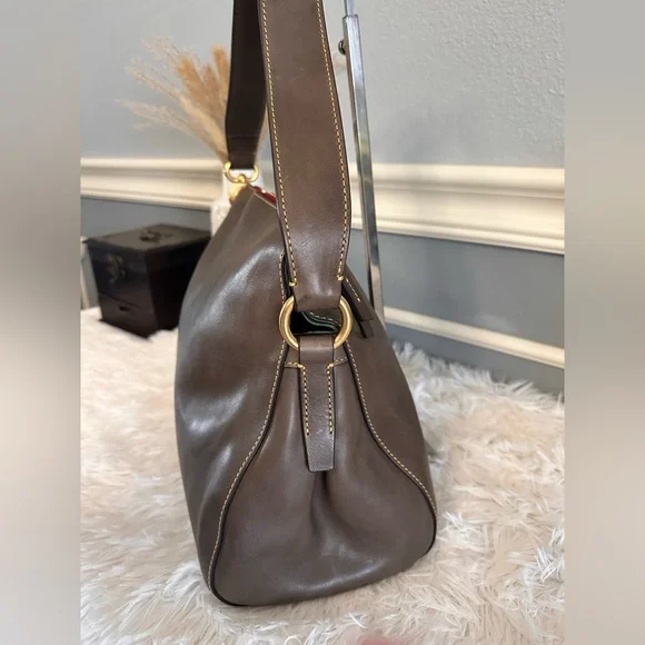 NEW Dooney & Bourke Florentine Laurel Hobo Bag in Charcoal - Picture 4 of 12